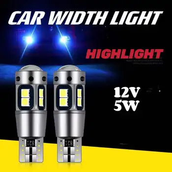 2 Pcs T10 LED Carro Folga Luz de Largura Luz Indicadora de Destaque Modificação de Condução Luz de Leitura, Luz da Placa de Licença de Luz  10