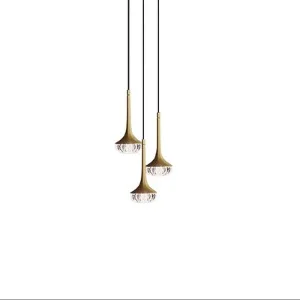 Criativo Nórdicos pós-moderno, minimalista de cristal da lâmpada sofá da sala e quarto-de-cabeceira restaurante lustre de metal  5