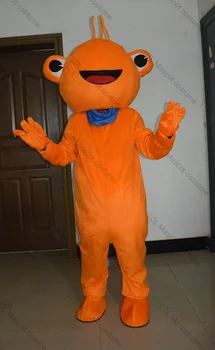 laranja sapo Mascote Costum desenho animado Fantasia sexy Halloween Dress crianças partido da mascote do traje frete Grátis  5