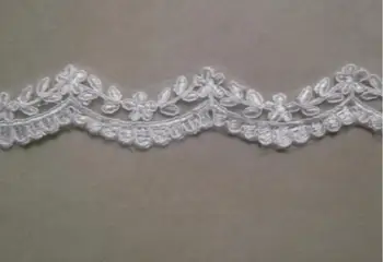 3Yards Branco/Marfim de Renda Enfeites para Costura em Renda, Conforme Fita de Artesanato para Decoração de Casamento  4