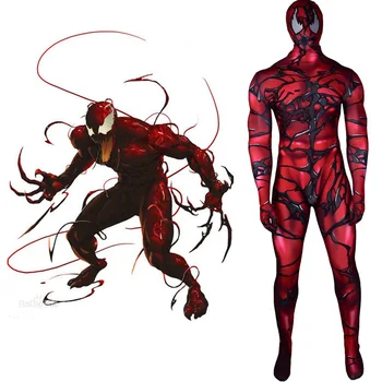 Marvel The Amazing Spider-Man Cosplay Traje Unisex Adultos, As Crianças Veneno Carnificina Zentai Bodysuit De Halloween Macacões  5