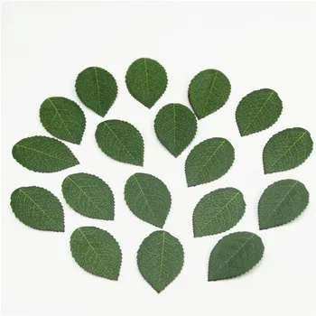 500 peças de Alta Qualidade Barato Artificial Verde de Seda Folha de flores Falsas Folhas de Plástico Para Buquê de Garland, decoração de Casamento  5