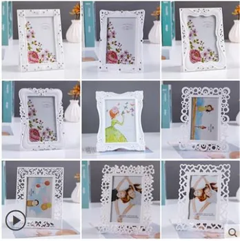 Simples e moderno, branco photo frame set-up tabela 7 polegadas criativa para crianças de casamento photo frame  5