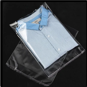 100PCS NOVO design do vestuário de embalagem de saco Clara OPP saco transparente auto-adesivo de sacos plásticos, 35*40 cm-35*90cm  5