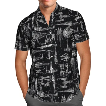 Havaí Camisa de Praia Verão Nave Camisa Havaiana Impressos em 3D Camisa dos Homens as Mulheres Tee hip hop camisas de cosplay traje 04  5