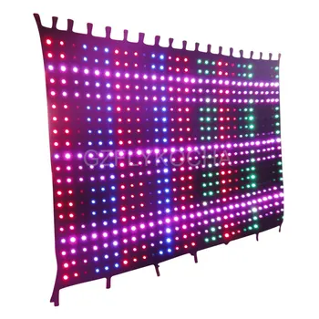 Frete grátis 2*3m de vídeo de LED pano decorações de Natal decorações do partido P10  5