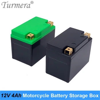 Turmera 12V 4Ah 5Ah Motocicleta Bateria de Armazenamento de Caixa de Bateria Pode conter 10Piece 18650 Li-ion recarregável ou 5Piece 32700 Bateria Lifepo4  0