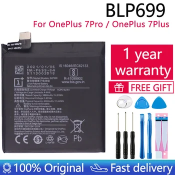100% Original Novo Substituição de Bateria de 4000mAh BLP699 Para OnePlus 7Pro 7 Pro 7, Além de Baterias para telefones celulares + Free Tools  10