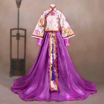 1/3 de escala BJD roupas Chinês antigo traje Hanfu Palácio de estilo de vestido de Princesa para BJD/SD SD13 menina boneca acessórios C0589-B  4