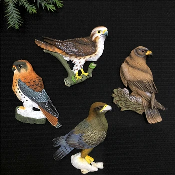 3D Ímã de Geladeira com Resina Animal de Aves Águia Série Ímã de Geladeira com Resina Decorativo Adesivo Magnético  3