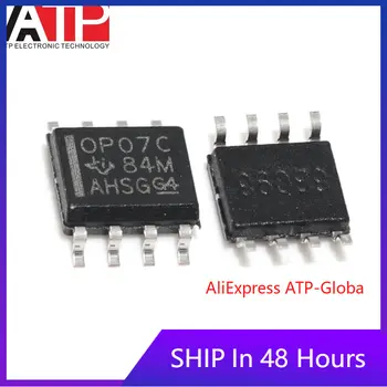ATP Armazenar de 10 a 100 Peças OP07CDR SOP-8 OP07C Amplificador Operacional Chip IC do Circuito Integrado, Nova Marca Original  5