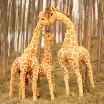 [Engraçado] Grande 100cm de Pé Girafa de Pelúcia de Pelúcia boneca brinquedo simulação animal veado modelo de decoração de casa crianças o melhor presente que  10