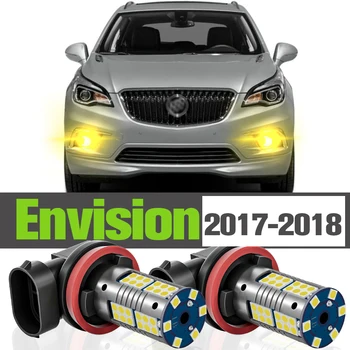 2x DIODO emissor de Luz de Neblina Acessórios Lâmpada Para o Buick Imaginar 2017 2018  10