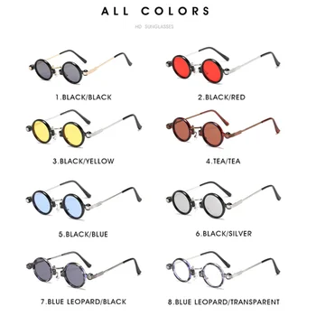 Mulheres Retro Redonda Pequena Armação de Metal UV400 Proteção dos Olhos Óculos de Ultravioleta-prova de Uma Variedade de Estilos de Óculos  4