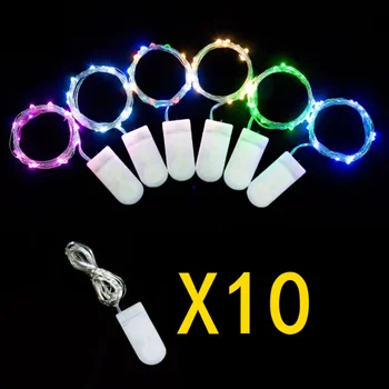 10 pcs LED corda Leve Fio de Cobre Impermeável DIY de Fadas Luzes de natal Festa de Aniversário de Casamento Guirlanda de Natal Decoração  2