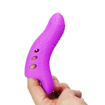 Xingwan vibração dedo tampa de adultos de produtos do sexo, a masturbação vibrador roxo  5