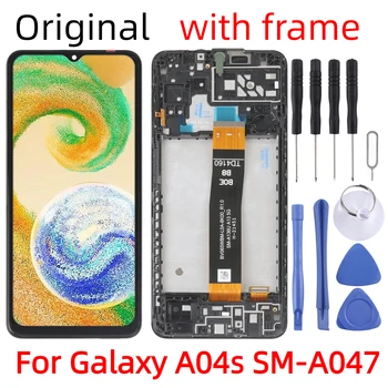 Original Ecrã LCD Para Samsung Galaxy A04s SM-A047 Digitalizador Assembly Completo com Moldura  3