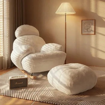 Luxo Cadeira de Balanço de Veludo da Poltrona, Cadeiras, um Sofá Confortável Cadeira com Pernas de Madeira Design Moderno, Casa de Móveis para Sala de estar  0