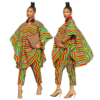 Novo Manto Africana Roupas Para Mulheres Vetement Femme 2022 Alta Qualidade Étnica Kaftan Festa Nigeriano Roupas  2