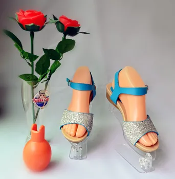 Venda Quente De Plástico Nu Feminino Pés Pé De Estilo Tanga Sandália Sapatos De Manequim Para O Sapato Do Pé De Exibição  10