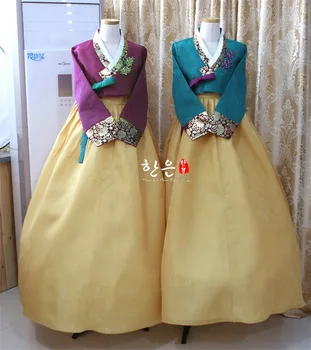 2019 Venda Superior A Coreia Do Tecido Importado / Novo E Melhorado Hanbok / Noivo, Mãe Da Noiva Hanbok De Dia Das Bruxas Cosplay Presente  5
