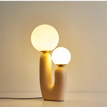 Nordic quarto candeeiro de mesa de cabeceira, mesa de decoração da personalidade criativa LED moderna e minimalista, acrílico, sala de estar lâmpada de mesa  4