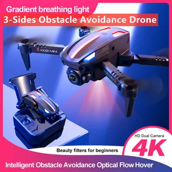 Três Lados para Evitar Obstáculos Drone Com 4K HD Dual Câmeras com Flash de Luz orgânica Dobrável Quadcopter Criança Adulto Menino Brinquedo de RC Presente  5