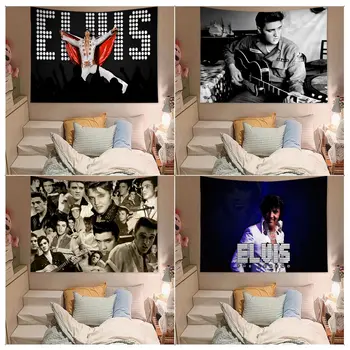 Elvis Presley Hippie Pendurado Na Parede Tapeçarias Penduradas Tarô Hippie Parede Tapetes Dormitório Japonês Tapeçaria  5