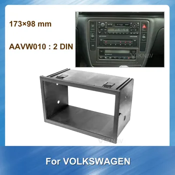 aparelho de som de carro de painel moldura para montagem de Automóveis Volkswagen DVD moldura rádio estéreo do carro Especial do kit Guarnição Traço Kit de Moldura Painel 2 Din  3