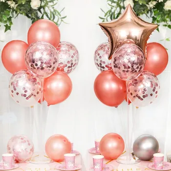7 Tubos De Balões Stand Balão Titular Da Coluna Confete Balão Do Chuveiro De Bebê Menina Crianças Festa De Aniversário, Decoração De Casamento Suprimentos  4