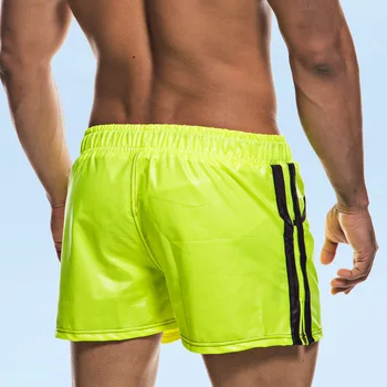 Homens Casual Shorts de Couro do PLUTÔNIO de secagem Rápida trajes de Banho Bolso Ginásio de Esportes Soltas em Execução Troncos de Natação Board Shorts Shorts Surffing  5