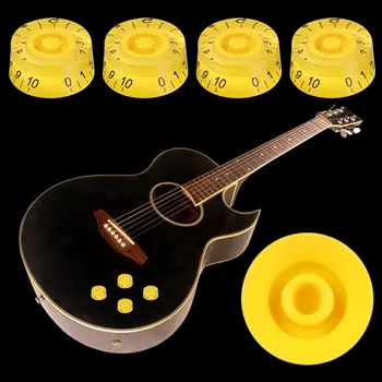 Plástico Guitarra Elétrica, Controle de Velocidade Balde Forma de Botão Bass Ajuste o Interruptor de Tom de Botões de Volume Para Les Paul LP  5