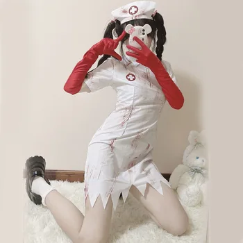 Halloween Bloody Vampire Enfermeira Cosplay Fantasia Fantasia Mascarada  5