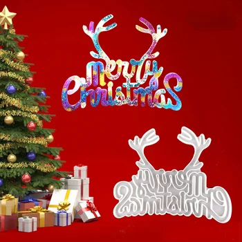 Natal Epóxi Molde Listagem De Árvore De Natal Elk Pingente Diy De Enfeites Para Decoração De Natal Molde De Silicone, Resina De Molde  10