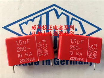 2020 venda quente 10pcs/20pcs alemão capacitor WIMA MKC4 250V 1,5 UF 250V 155 1U5 P: 27,5 mm de Áudio capacitor frete grátis  0