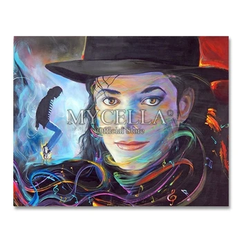 Completo Bordado de Diamante de Michael Jackson Strass Fotos DIY Diamante Pintura, Ponto Cruz de Decoração de Casa de Mosaico Kits de Presente  5