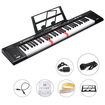 61-Chave Teclado Musical Eletrônico Profissional De Música De Piano Orginizers Teclado Sintetizador De Teclado Instrumentos Musicais  5