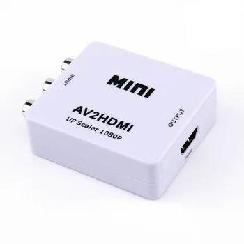 AV compatível com HDMI Switch Caixa de AV2HDMI Conversor Adaptador de Áudio RCA PARA HDMI Adaptador compatível  5