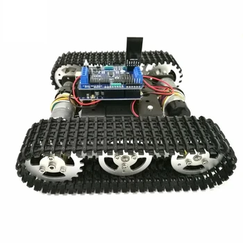 Controle de Controladas do Tanque de Chassi com a Placa Arduino+Motor da Unidade de Escudo Conselho, por Telefone, para DIY Robô Projeto  10
