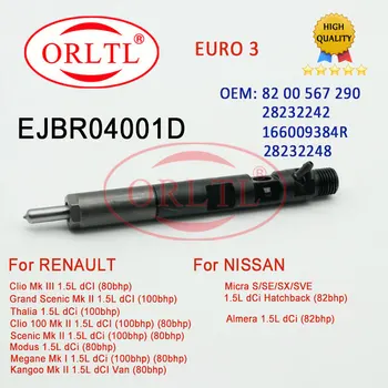 ORLTL Injetor de Combustível EJBR04001D ( 8200567290 ) Common Rail Pulverizador EJB R04001D Para RENAULT Grand Scenic Mk II 1.5 L dCI (100bhp)  5