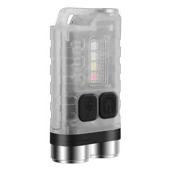 1 Conjunto de Mini Lanterna 900 Lúmen do DIODO emissor de luz de Tochas IP65 Waterproof a Caça Camping LED Mini Lanterna Chaveiro de Iluminação  5