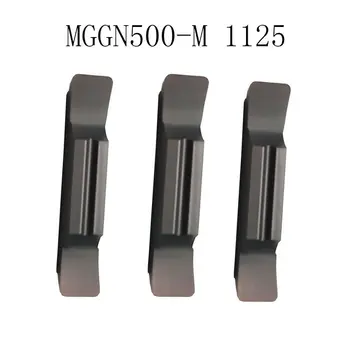 10pcs MGGN500-M 1125 MGGN 500 M 5mm de largura de Carboneto de Pastilhas para usinagem de Canais CNC Fresa torno inserir ferramenta de corte de metal duro de pás giratórias  0