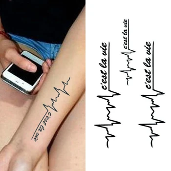 Tatuagem temporária feita para Homens Mulheres Impermeável Removível Corpo Art Adesivos BMF88  10
