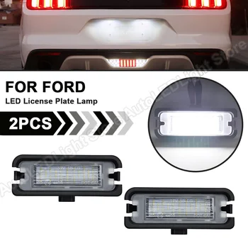 Para Ford Mustang 2015-até 2PCS LED Luzes da Placa de Licença Sem Erro LED Branco de Placa de Número de Lâmpadas Plug&Play  4
