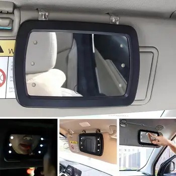 Interior do carro Viseira Espelho, Espelho para Maquiagem Interruptor do Diodo emissor de interna Acessórios Bateria de Lítio de Alta de ajuste do Sensor de Auto Cle S2a7  5