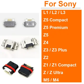 Porta de Carregamento USB Para Sony Xperia L1 L2 L3 Z3 Mais Z4 Z5 Compacto Premium Z1 Compacto Z Ultra M5 M4 Mirco USB Carregador Pino Dock  0