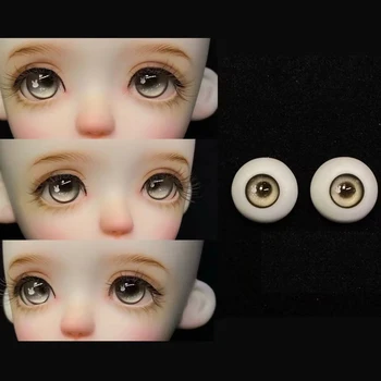 14mm bjd boneca olho 1/6 1/4 SD boneca globo ocular gesso olho/HD transmissíveis anti-olhos amarelos acessórios  0