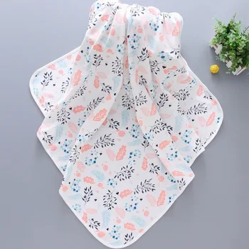 Algodão Bebê Swaddles Floral Coruja De Impressão Recém-Nascido Cobertores Toalha De Banho Infantil Envoltório Carrinho Para Bebê Swaddle Cobertor, Roupa De Cama Conjunto  5