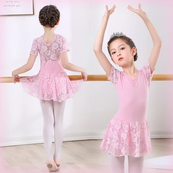 Lace Girl Ballet Vestido Para As Meninas Crianças Bailarina De Ballet Tutu Vestido De Crianças Trajes De Balé Tutu De Tule Collant De Dança Dança  3