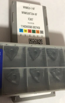 10Pcs WNMG06T304-NF IC907 WNMG3-1-NF IC907 pastilhas de metal duro embalagem Original NOVO  5